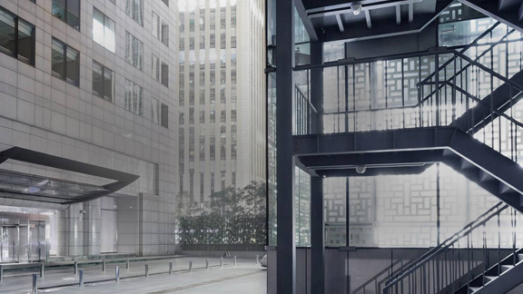 View of the commercial spaces with modern buildings